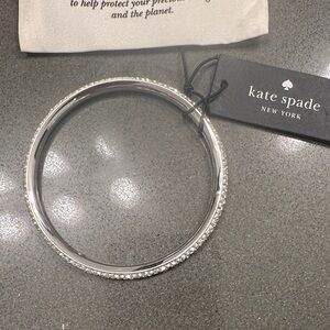 Kate Spade Silver Bracelet with Clear Accents